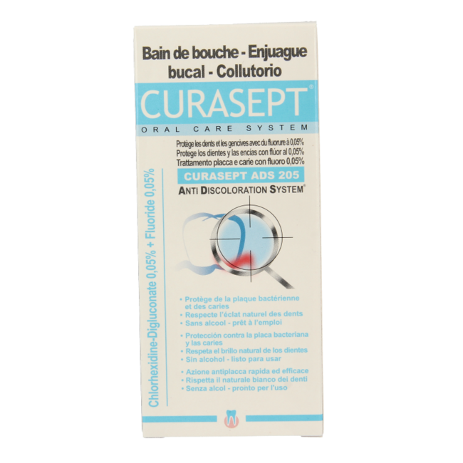Curasept ADS Mouthwash - 0.05% chlorhexidine 200 Millilitres