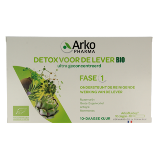 Arkofluids Detox liver organic 10 Ampoules