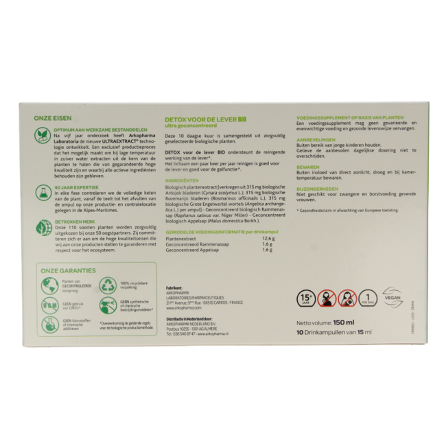 Detox liver organic 10 Ampoules