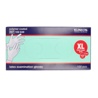 Klinion Klinion powder-free latex examination gloves, size XL, 100 pieces