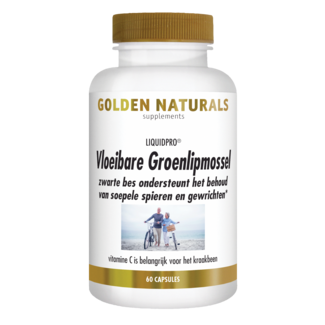 Golden Naturals Vloeibare groenlipmossel gold 60 Softgels