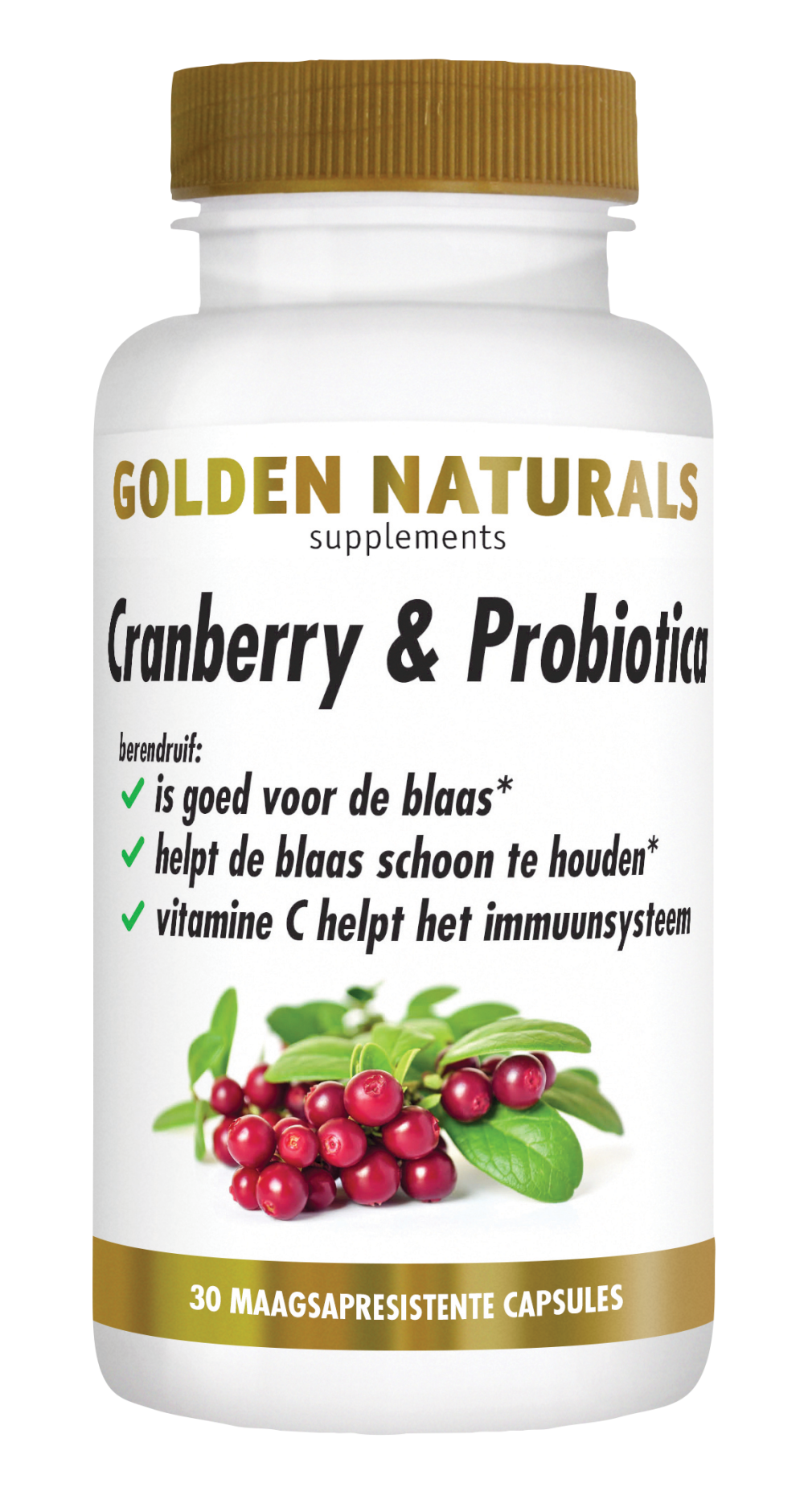 Golden Naturals Cranberry & Probiotici 30 Capsule