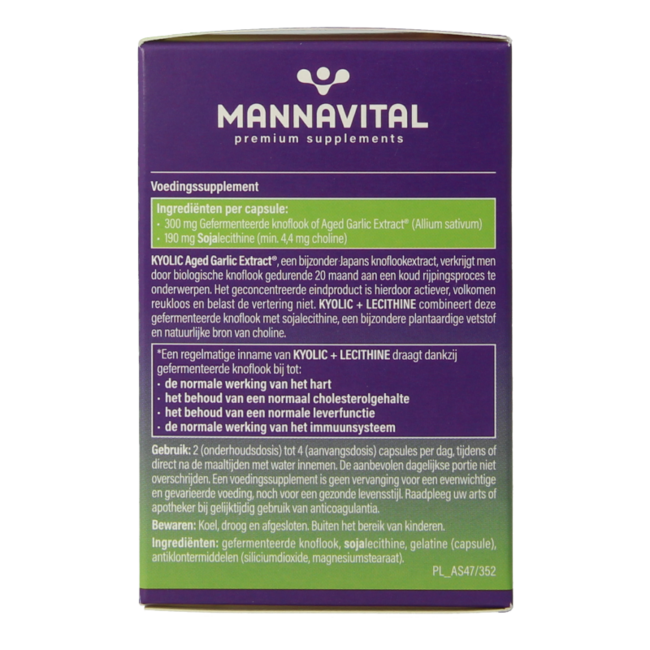 Mannavital Kyolic + Lecithin 75 Capsules