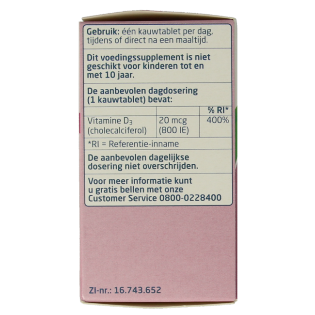 Vitamine D 20 mcg 800 UI 300 Comprimés