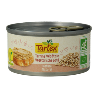 Tartex Tartex Pate naturel bio 125 Gram