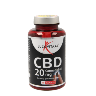 Lucovitaal Lucovitaal Cannabidiol CBD 20mg 90 Capsules