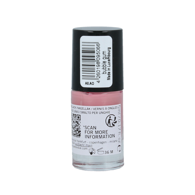 Benecos natural beauty Esmalte de uñas vegano bubble gum 20-free de origen vegetal 5 mililitros