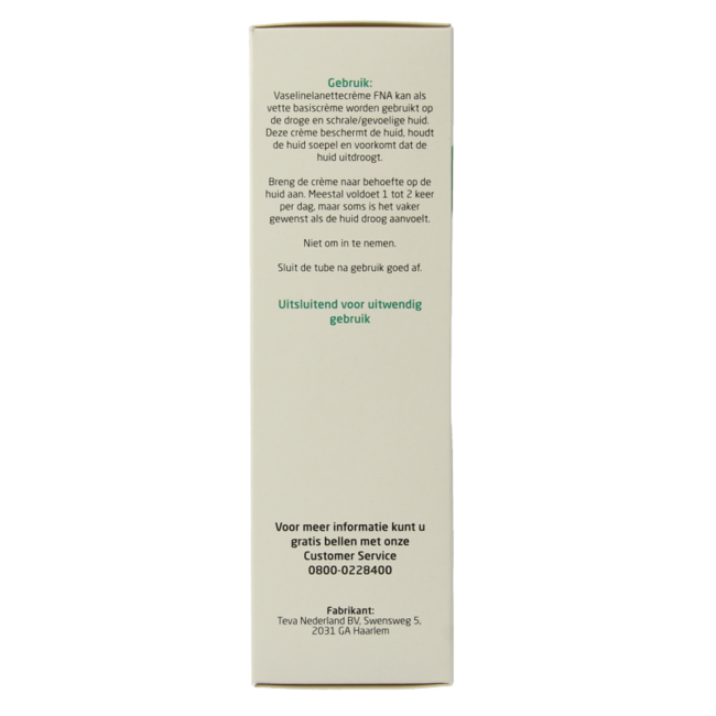 Vaseline Lanette Cream FNA 100g