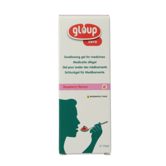 Gloup Gloup Zero gel para la ingesta de medicamentos frambuesa 75 mililitros