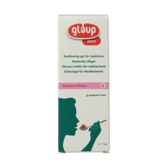 Gloup Gloup Zero medicatie inname gel framboos 75 Milliliter