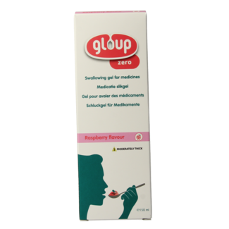 Gloup Gel para la ingesta de medicamentos Zero frambuesa 150 mililitros
