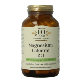 Essential Organics Essential Organ Magnesio calcio 2:1 puro 120 cápsulas vegetarianas