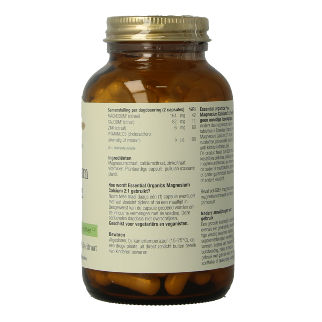 Essential Organ Magnesio Calcio 2:1 puro 120 Capsule Vegetali