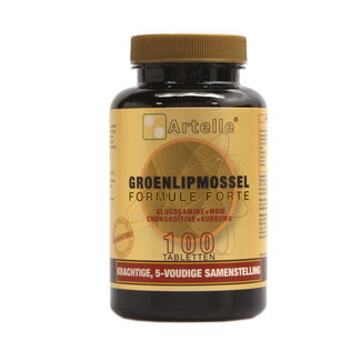 Artelle Artelle Groenlipmossel formule forte 100 comprimidos
