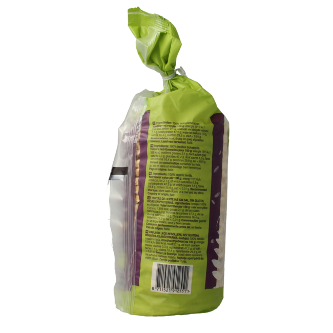 Your Organic Nature Wafle z soczewicy bio 100 Gram