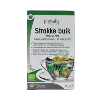 Physalis Physalis Té vientre plano bio 20 bolsitas