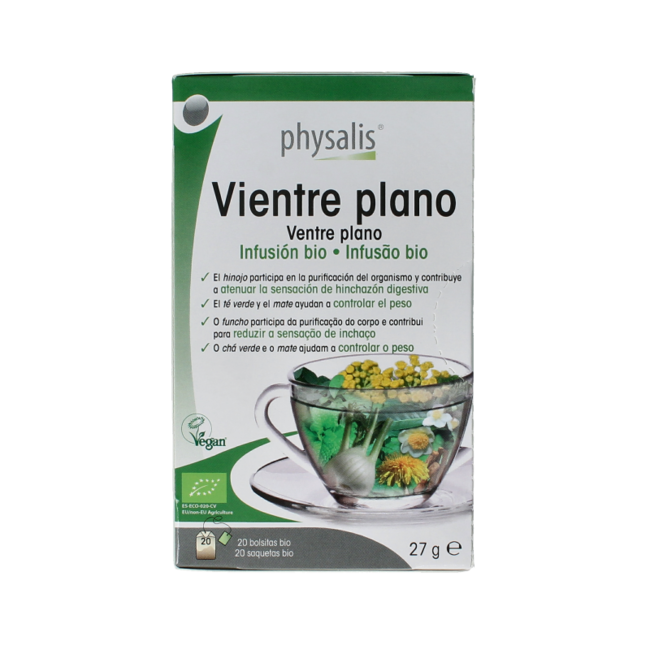 Physalis Té vientre plano bio 20 bolsitas