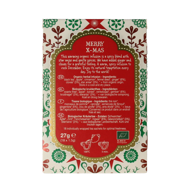 Merry X-mas organic 18 bags