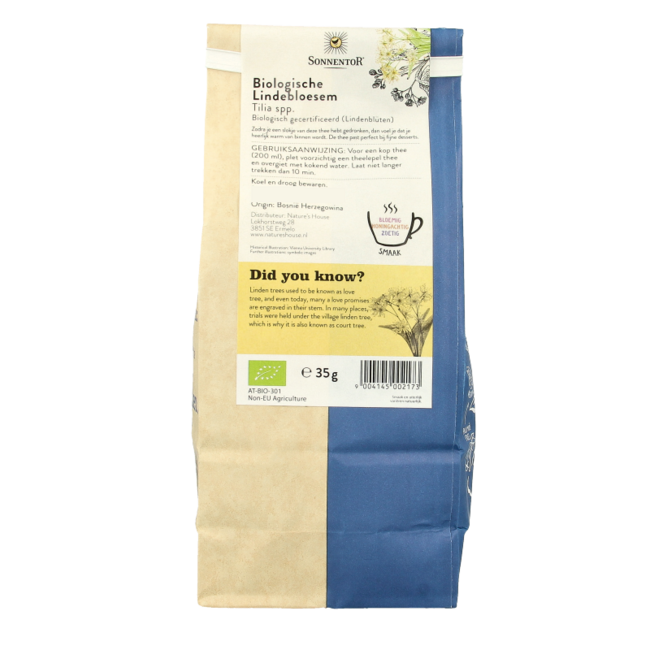 Lindebloesem thee los bio 35 Gram