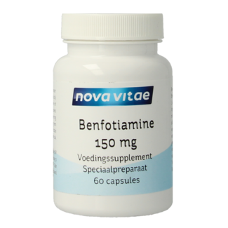 Nova Vitae Benfotiamine (Vitamin B1) 150mg 60 Vegetarian Capsules