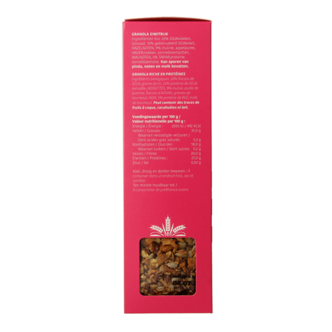 Granola wysokobiałkowa bio De Halm 350 Gram