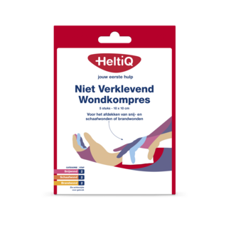 Heltiq Niet verklevend wondkompres 10 x 10cm 5 Stuks