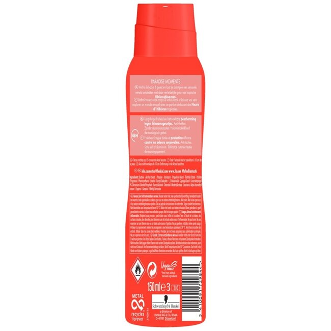 FA Desodorante en spray Paradise Moments 150 mililitros