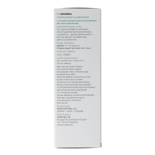 Extracto Soria Natural Drosera rotundifolia XXI 50 Mililitros