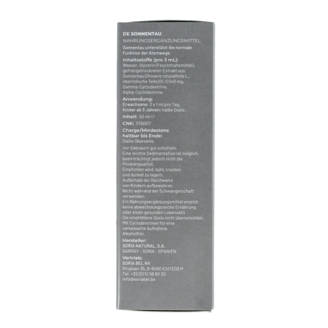 Extracto Soria Natural Drosera rotundifolia XXI 50 Mililitros