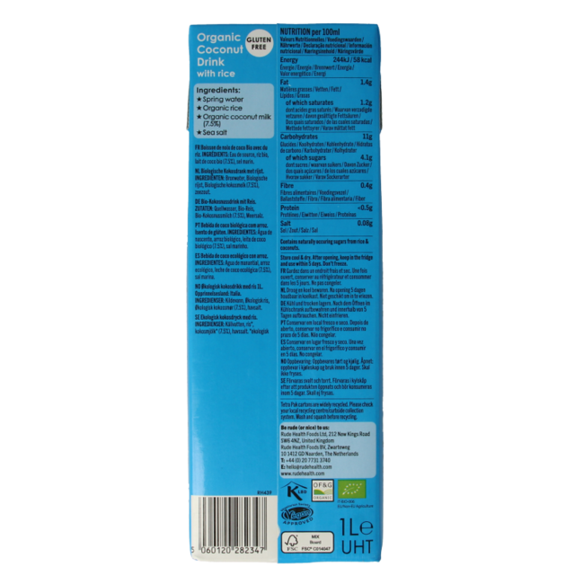 Organic Coconut Drink 1 Litre