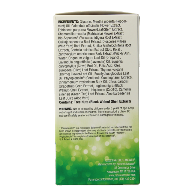 Natures Answer Periobrite Munddusche 22 Kräuter und Q10 120 Milliliter