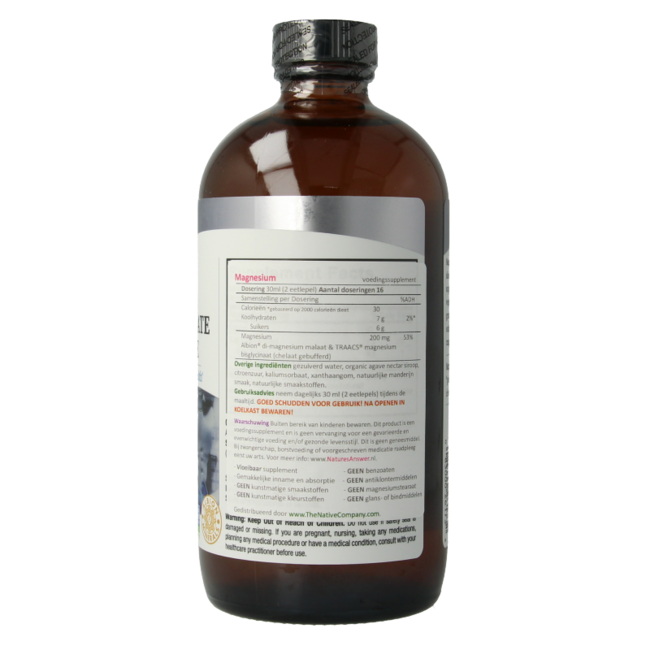 Natures Answer Vloeibaar magnesium malaat & bisglycinaat 480 Milliliter