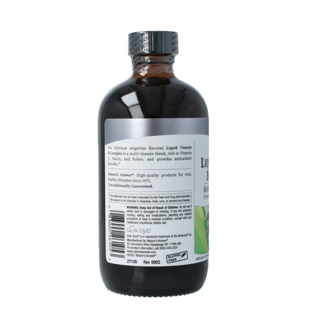 Natures Answer Complejo de Vitamina B Líquido - Vitamina B Líquida 240 Mililitros
