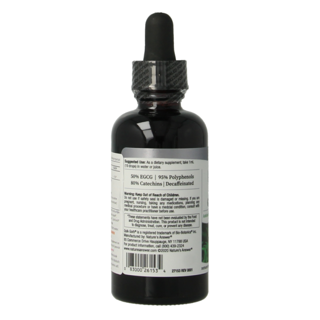 Estratto di Tè Verde Nature's Answer senza Alcol con 50% EGCG 60 Millilitri