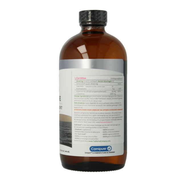Natures Answer L-Carnitina Líquida - Liquid L-Carnitine 1200 mg 480 ml