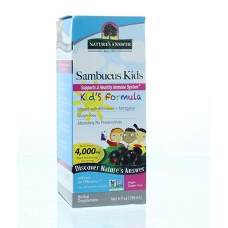 Natures Answer Natures Answer Estratto di Sambuco per Bambini Sambucus Kids 120 Millilitri
