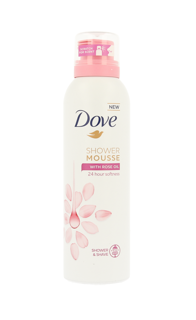Dove Mousse de ducha aceite de rosa 200 mililitros
