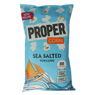 Proper Corn Proper Corn Palomitas ligeramente saladas con sal marina 20 gramos