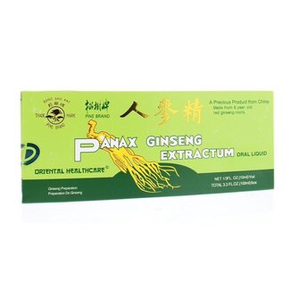 Panax Ginseng Extracto de ginseng 10 x 10ml 100 mililitros