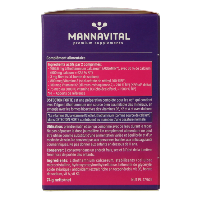 Mannavital Osteoton forte 60 Tablets