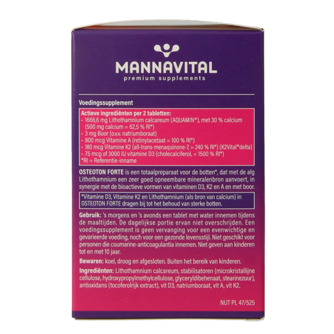 Mannavital Osteoton forte 60 comprimés