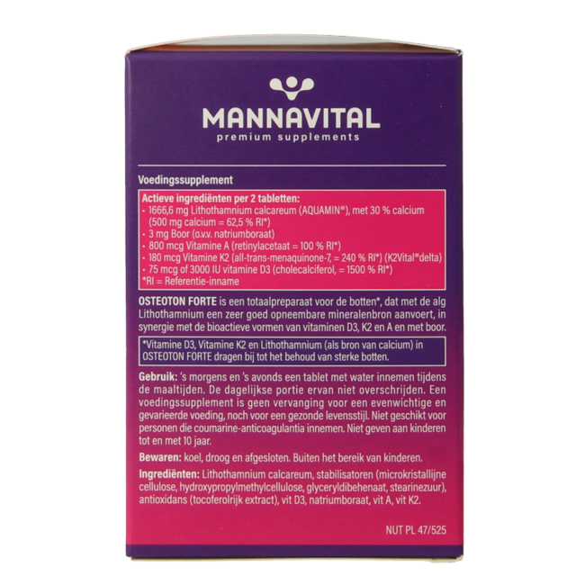 Mannavital Osteoton forte 60 Tablets