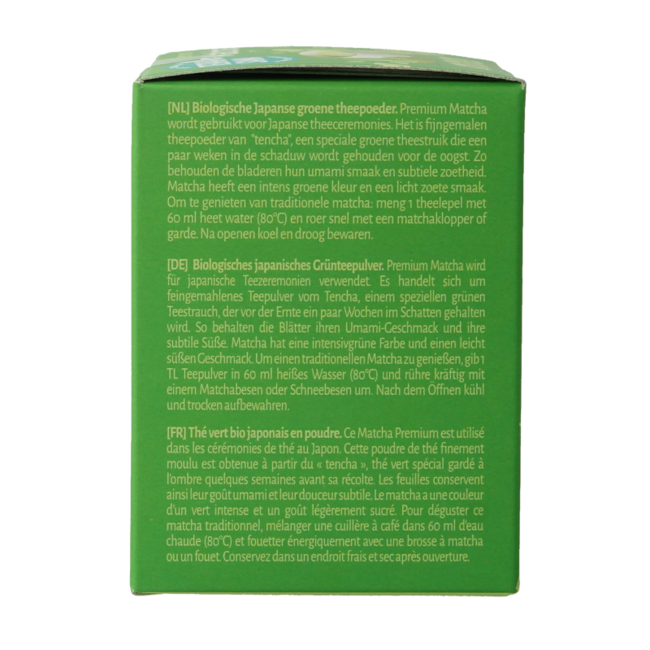 TerraSana Matcha té verde premium ecológico 30 g