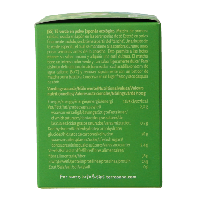 TerraSana Matcha Premium Bio-Grüntee 30 Gramm