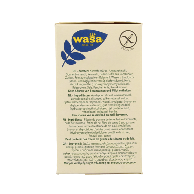 Knackebrod classic sin gluten 6 x 40 gramos 240 gramos