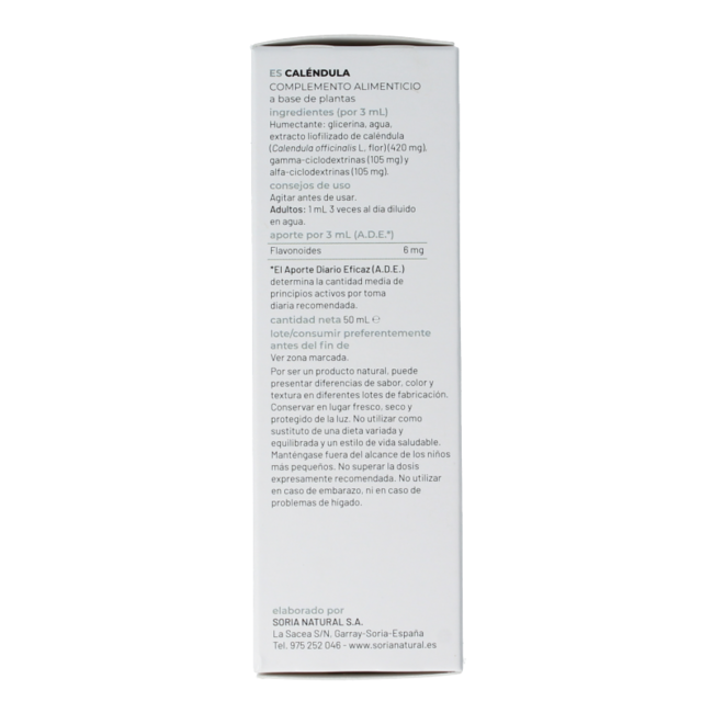 Soria Natural Calendula officinalis XXI estratto 50 Millilitri