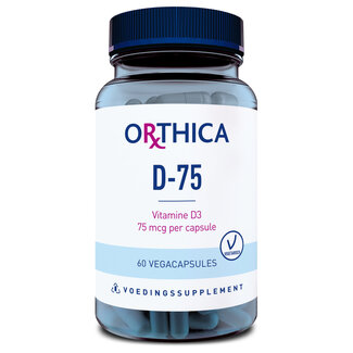 Orthica Orthica Vitamine D-75 60 Cápsulas vegetarianas