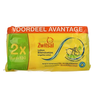 Zwitsal Baby wipes with lotion 65 pieces 2 Pieces