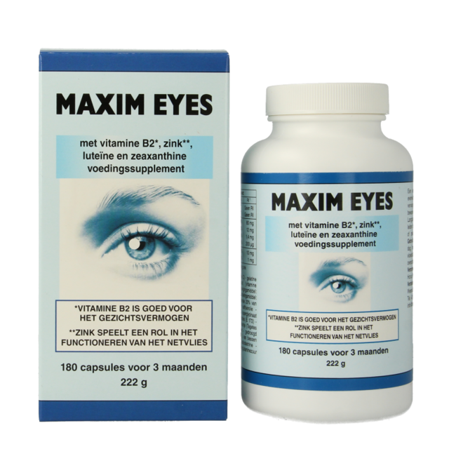 Maxim eyes 180 cápsulas vegetarianas