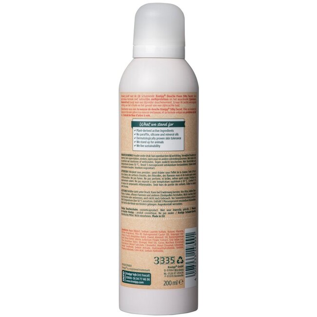 Espuma de ducha Kneipp Silky Secret flor de seda 200 ml